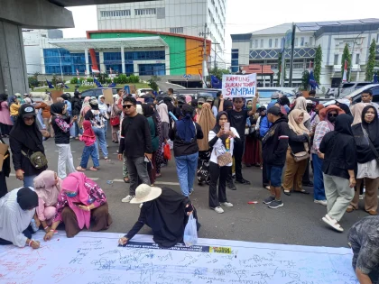 Warga Penyintas Kanker di Makassar Tolak Pembangunan PLTSa