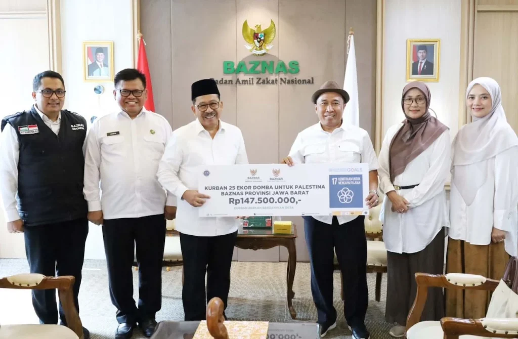 Baznas Jabar Salurkan Bantuan Kurban dan Sedekah untuk Masyarakat Palestina