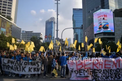 BEM UI Gelar Aksi Lanjutan di Bundaran HI