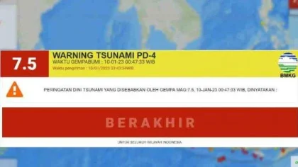 BMKG Cabut Peringatan Tsunami di Sangihe