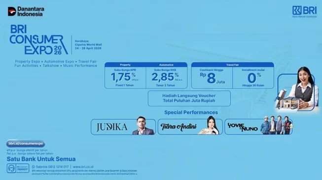 BRI Consumer Expo 2026 Makassar Tawarkan Promo KPR, KKB, dan Travel Fair