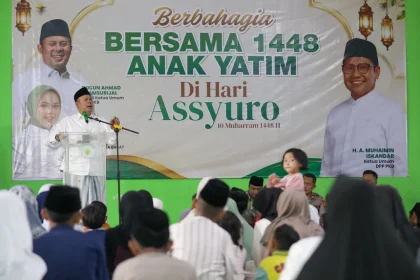 Cucun Santuni 1.448 Anak Yatim dan Resmikan Rutilahu di Bandung