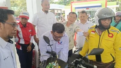Driver Ojol Kendari Apresiasi Program BBM Gratis Perindo Sultra