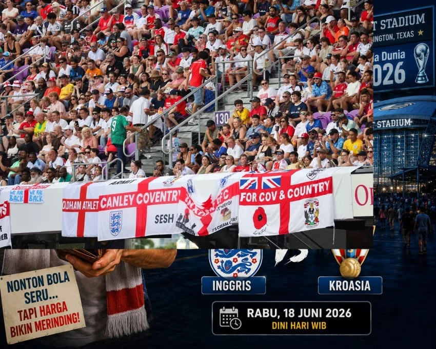 FA Siapkan Tiket Murah Piala Dunia 2026 untuk Pendukung Inggris