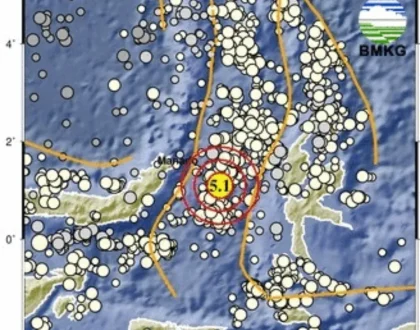 Gempa Bermagnitudo 5,1 Guncang Ternate, Tak Berpotensi Tsunami