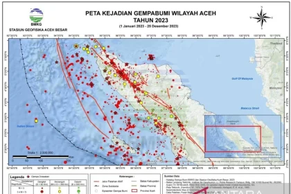 Gempa Bumi Magnitudo 2,7 Guncang Aceh Besar