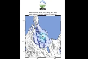 Gempa Dangkal Bermagnitudo 4,0 Melanda Sigi Kembali