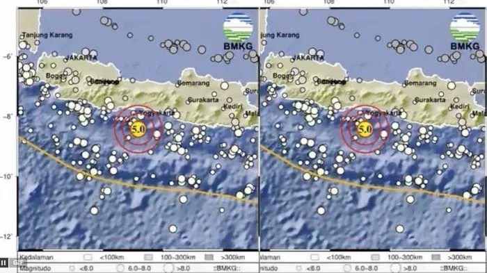Gempa Magnitudo 2,7 Mengguncang Cilacap Jawa Tengah