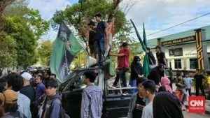 HMI Sulsel Demo di Makassar, Sorot Evaluasi Kinerja Pemerintahan