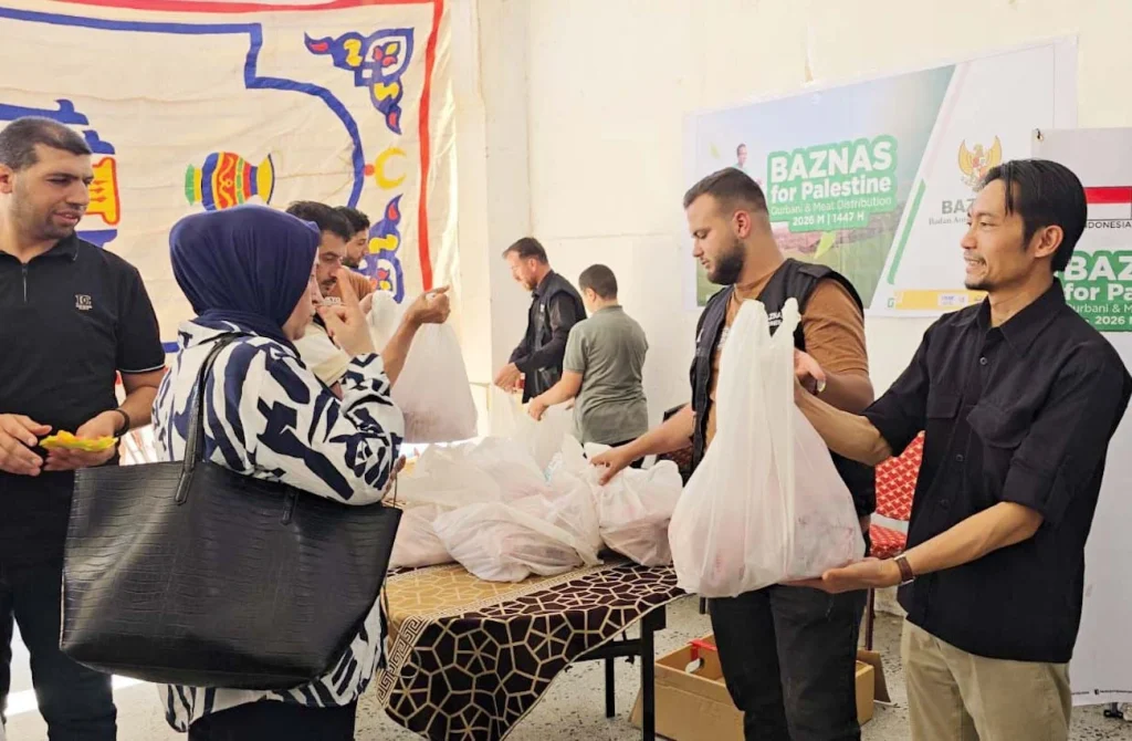 Indonesia Sosialisasikan Rasa Kasih dengan Daging Kurban bagi Pengungsi Palestina