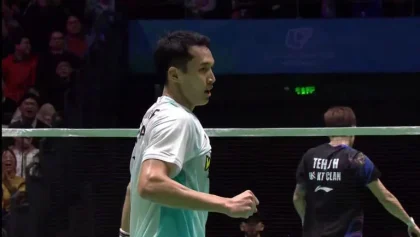 Jonatan Christie Hentikan Langkah Alwi Farhan di Indonesia Open 2026