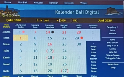 Kalender Bali Minggu 28 Juni: Dewasa Ayu Sebaiknya Bepergian