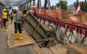 Kementerian PU Percepat Perbaikan Jembatan Bailey Kutablang di Aceh