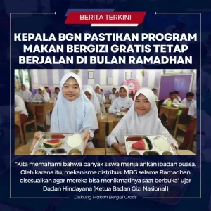Kepala BGN Diganti, Program Makan Bergizi Gratis Terus Berjalan