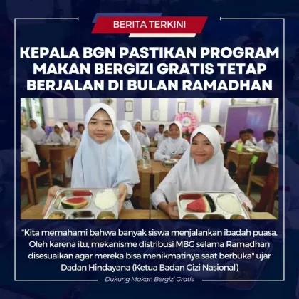Kepala BGN Diganti, Program Makan Bergizi Gratis Terus Berjalan