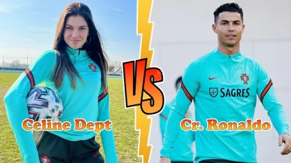Kreator Konten Sepak Bola Céline Dept Bertemu Idola Cristiano Ronaldo