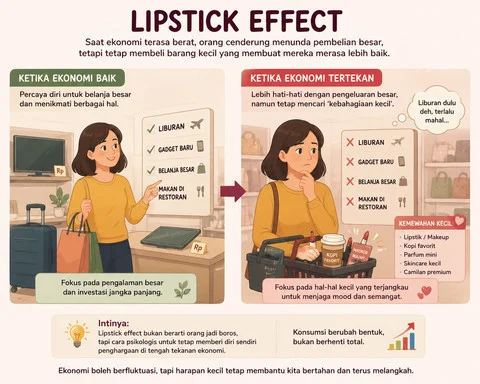 Lipstick Effect Menjaga Harapan di Tengah Gejolak Ekonomi dan Tekanan Harga