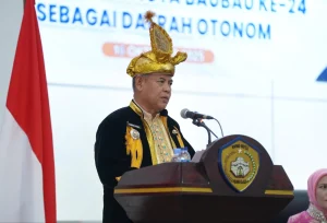 Maulana Sampaikan Capaian Kinerja Pada Sidang Paripurna Istimewa HUT Kota Jambi