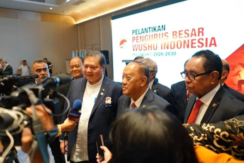 Menko Airlangga Dorong Penguatan Ekosistem Olahraga Nasional Lewat PB Wushu Indonesia