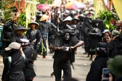 Meriahnya Ritual Kebo-keboan Alasmalang di Banyuwangi