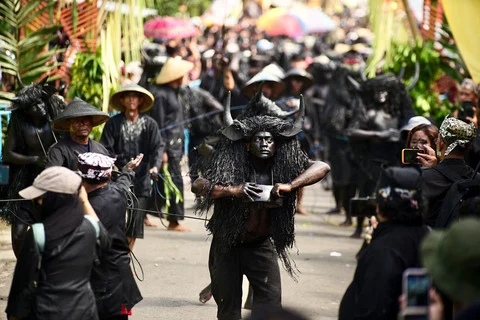 Meriahnya Ritual Kebo-keboan Alasmalang di Banyuwangi