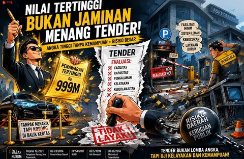 Nilai Tertinggi Bukan Jaminan Menang Tender