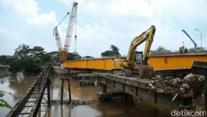 Pembangunan Jembatan Kemang Pratama Lampaui Target, Progres Tembus 92,91 Persen