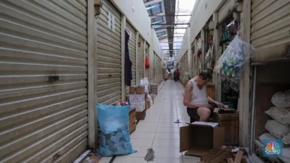 Penampakan Pasar Cipulir Sepi Ditinggal Pembeli, Pedagang Harus Beradaptasi