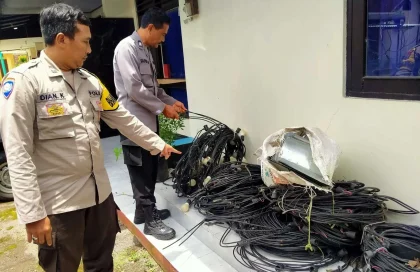 Polisi Tangkap Pencuri Spesialis Kabel Menara Seluler di Bekasi