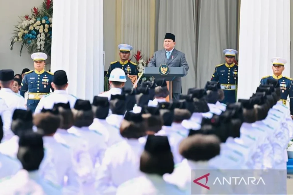 Prabowo Pimpin Upacara Peringatan Hari Lahir Pancasila