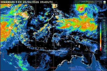 Prakiraan Cuaca Ibu Kota Provinsi se-Indonesia 21 Juni