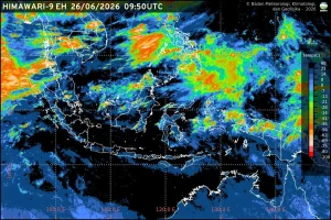 Prakiraan Cuaca Ibu Kota Provinsi se-Indonesia 27 Juni