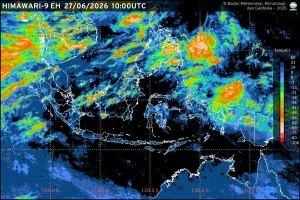 Prakiraan Cuaca Ibu Kota Provinsi Se-Indonesia 28 Juni