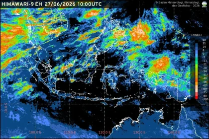 Prakiraan Cuaca Ibu Kota Provinsi Se-Indonesia 28 Juni