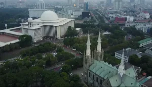Presiden Jerman Kunjungi Masjid Istiqlal dan Gereja Katedral Jakarta