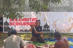PSI Bagikan Daging Kurban, Wujud Kepedulian untuk Warga Sumut