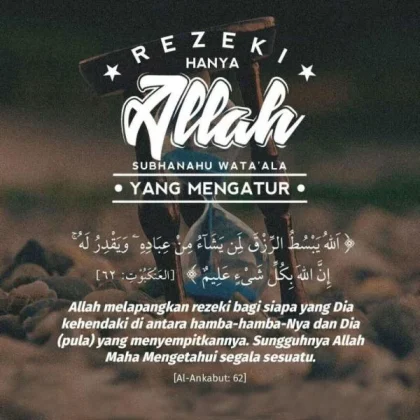 Rigen: Rezeki Sudah Allah yang Mengatur