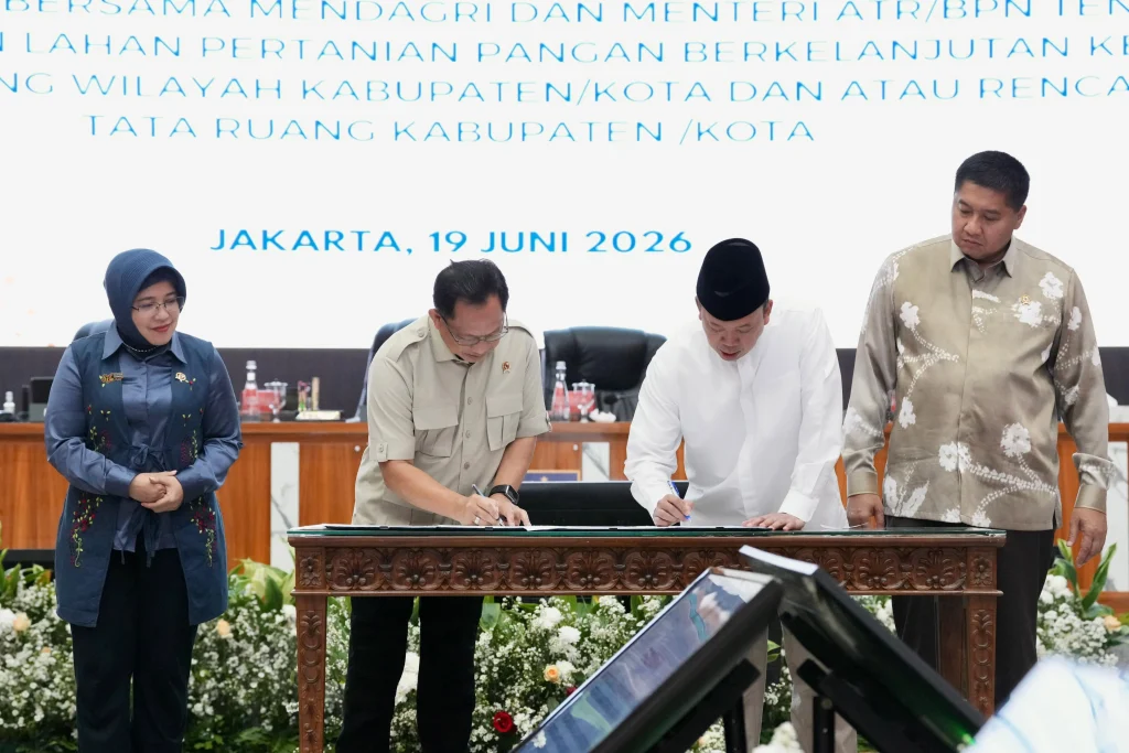 SEB Mendagri dan Menteri ATR/Kepala BPN Jadi Pedoman Pelindungan Lahan Pertanian Pangan Berkelanjutan