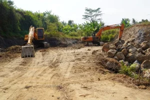 Sidak Tambang Ilegal di Mayong, Petugas Pemkab Jepara Temukan Lahan Sawah Dikeruk Sedalam 3 Meter