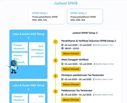 SPMB Jawa Barat Tahap 1 Sudah Ditutup, Tahap 2 Segera Dibuka