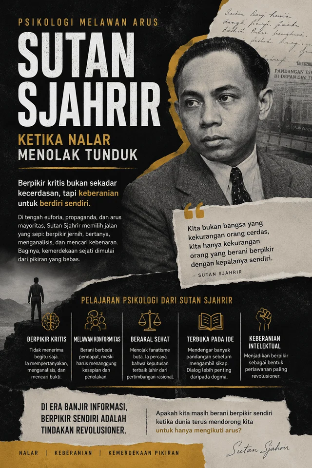Sutan Sjahrir: Psikologi Kognitif Menjadi Tindakan Paling Revolusioner