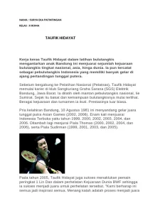 Taufik Hidayat dan Kasus Penyekapan YTR: Analisis Psikologis