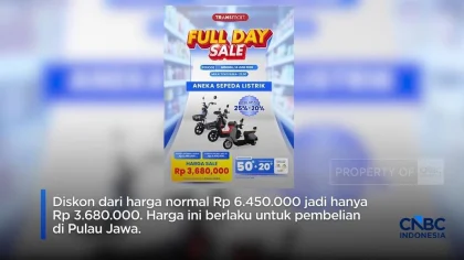 Video Anti Beli BBM: Cek Sepeda Listrik di Transmart Yuk