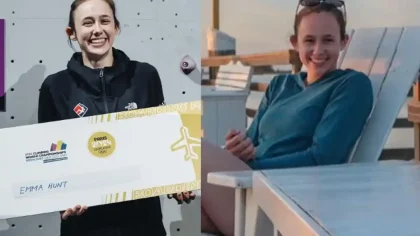 Emma Hunt Mencetak Rekor Dunia Berlari di Dinding dengan Waktu 5,99 Detik