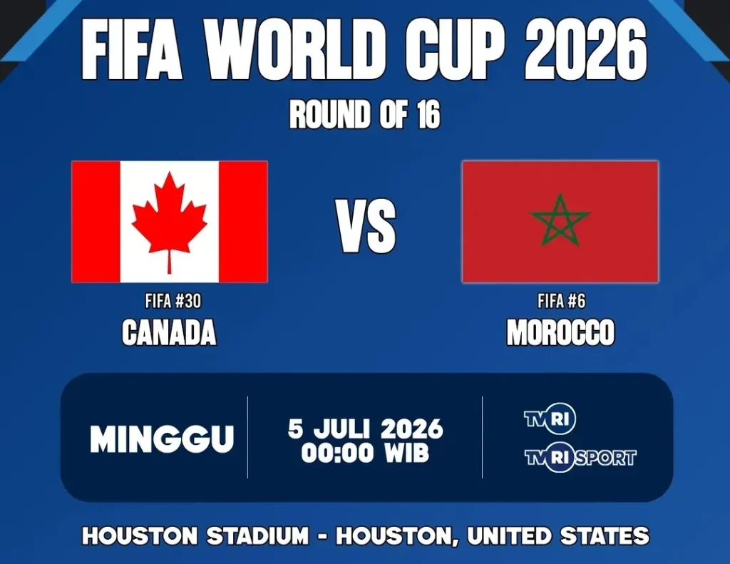 Kanada vs Maroko: Prediksi dan Head to Head Piala Dunia 2026