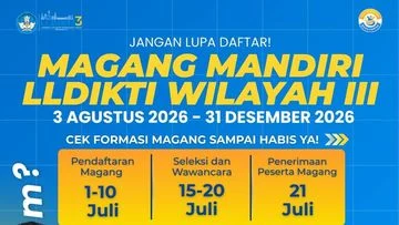 Lowongan Magang untuk Mahasiswa Aktif di LLDikti Wilayah III