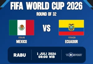 Pertandingan Meksiko vs Ekuador Piala Dunia 2026 Ditunda Akibat Badai Petir
