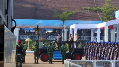 Prabowo Anugerahkan Tanda Kehormatan Nugraha Sakanti ke Polda Metro-Banten