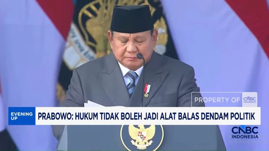 Prabowo: Hukum Tidak Boleh Jadi Alat Balas Dendam Politik