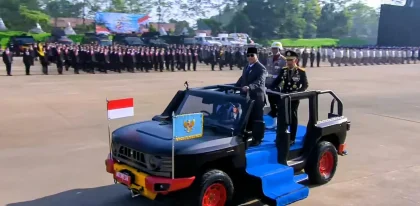 Presiden Prabowo Pimpin Upacara HUT Bhayangkara ke-80